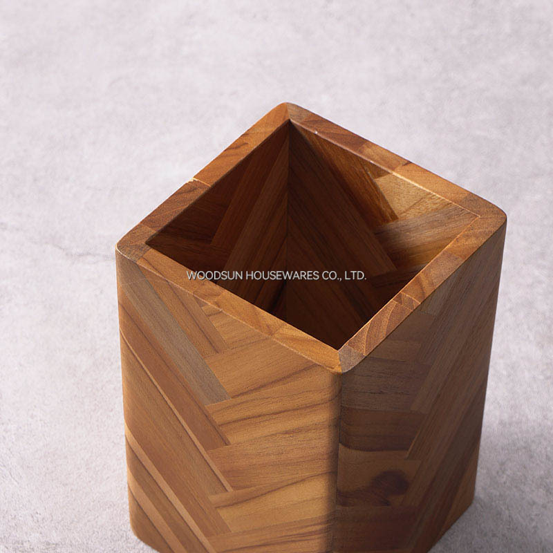 Woodsun Tableware Natural Wooden Kitchen Tools Wood Spatula Custom Ware Cooking Kitchen Gadgets Utensils Holder 2025