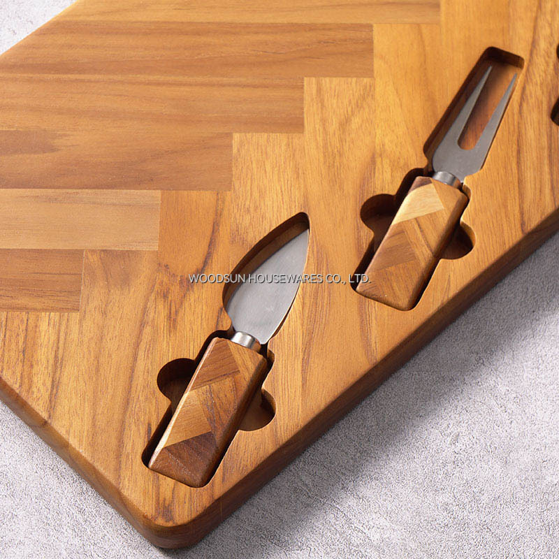 Woodsun Wooden Cheese Board Gifts Set