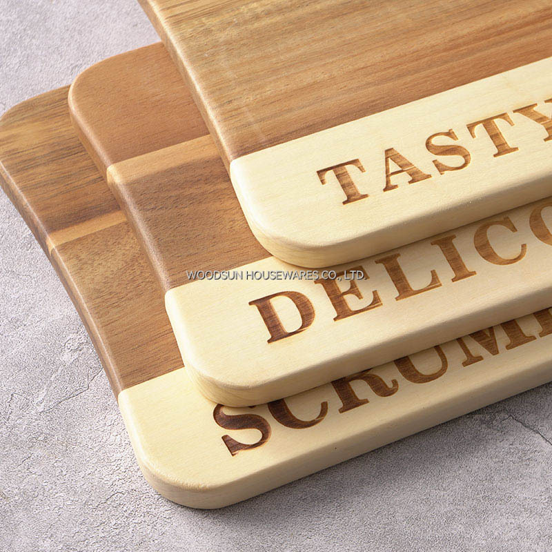 Woodsun Oblique Splicing Tabla De Servir De Madera Pizza Bread Boards Nordic Serving Board