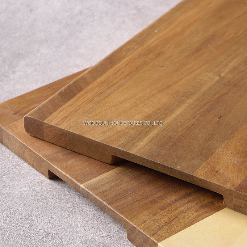 Woodsun Professional Made Custom Acacia Poplar Wood Cutting Board