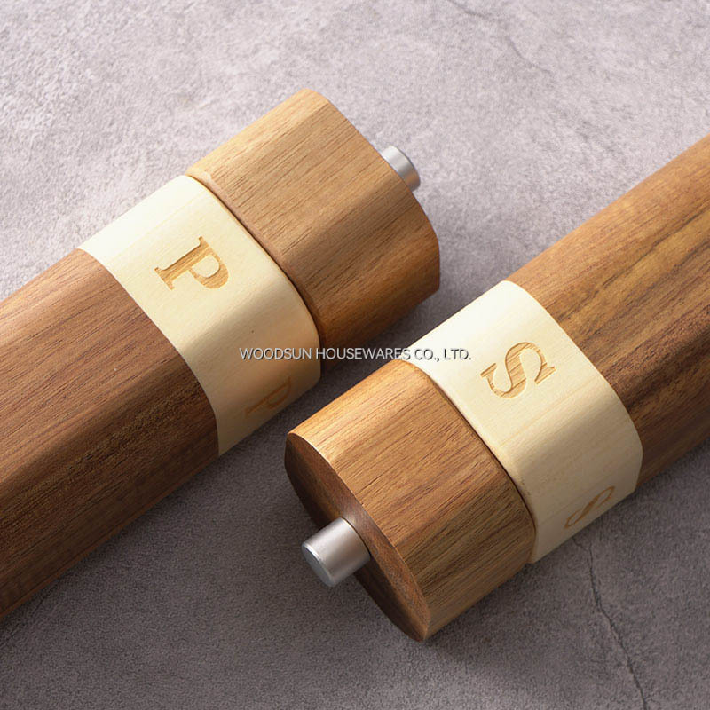 Woodsun Custom Manufacturer Molino De Pimienta Y Sal Pepper and Salt Mill