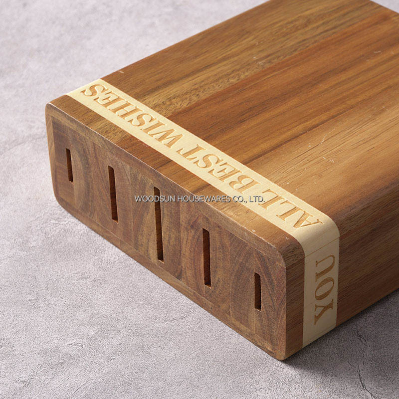 Woodsun Oblique Splicing 2025 Bloc De Couteaux Chef Knife Block Knife Holder Messerblock Porta Cuchillos