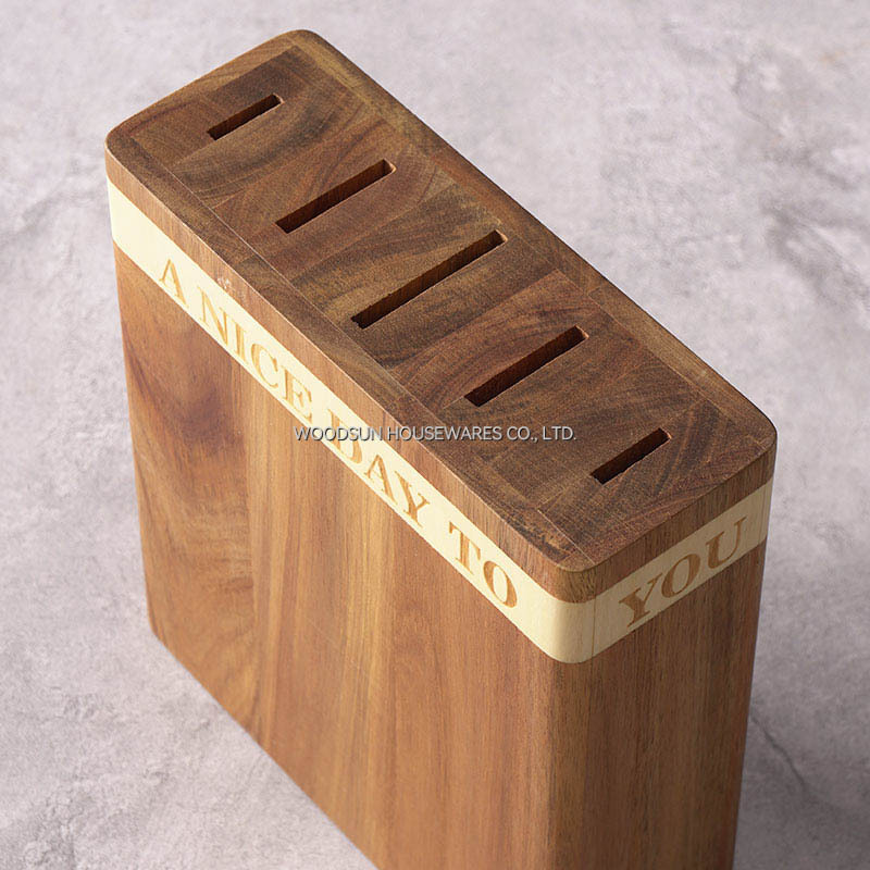 Woodsun Oblique Splicing 2025 Bloc De Couteaux Chef Knife Block Knife Holder Messerblock Porta Cuchillos