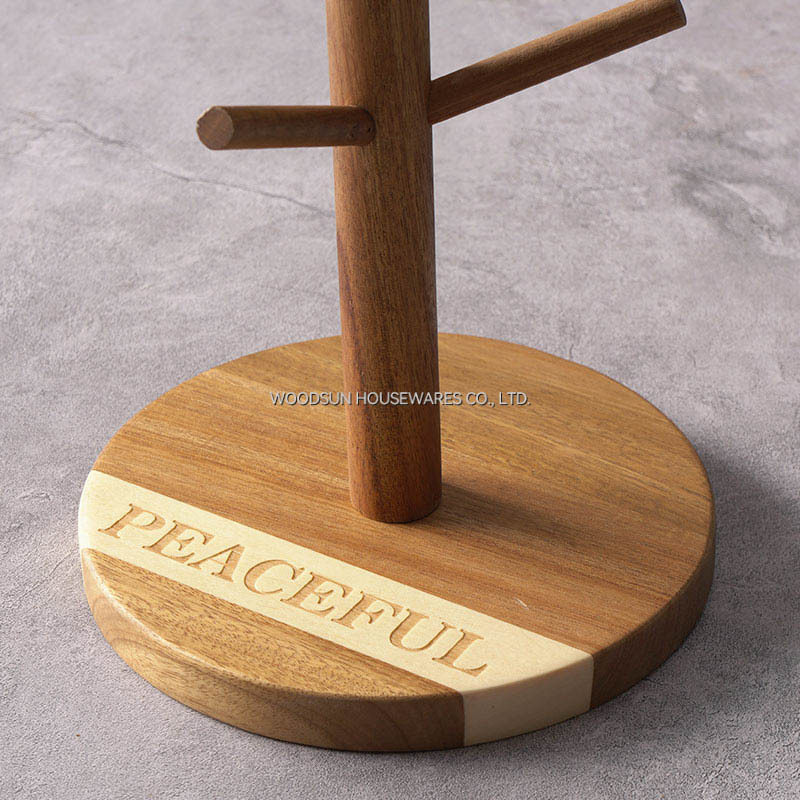 Woodsun Oblique Splicing Mug Holder Tree