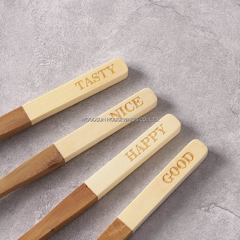 Woodsun Kochutensilien Spatel Cuchara Wooden Utensils Spatula Spoon for Cooking