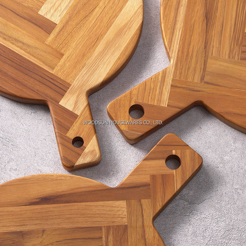 Woodsun Pizza Wooden Board Round Wood Pizza Serving Board