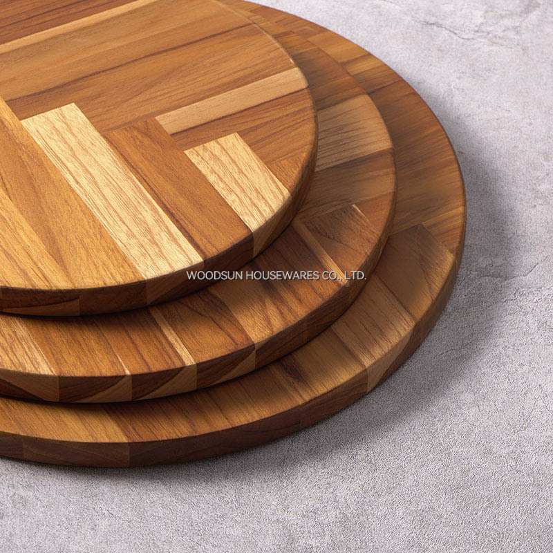 Woodsun Pizza Wooden Board Round Wood Pizza Serving Board