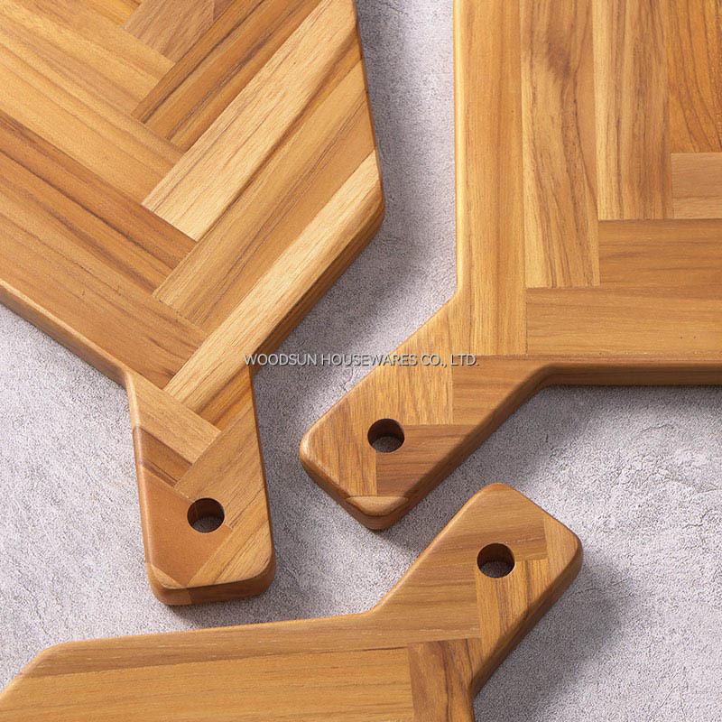 Woodsun Hotel Restaurant Acacia Dinning Serving Boards With Handle