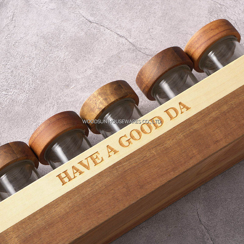 Woodsun Gewurzflasche Kruiden Fles Seasoning Bottle Organizer Holder Kitchen Storage Rack Spice Rack