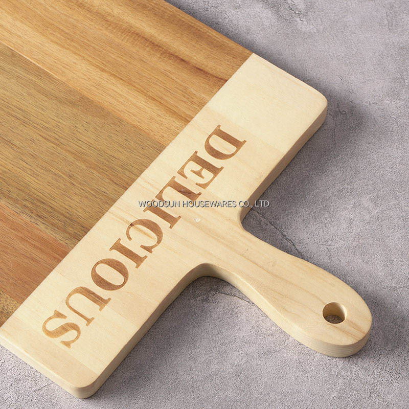 Woodsun Professional Supplier Wholesale Charcuterie Solid Wood Cheese Boards Acacia Tagliere Di Formaggi