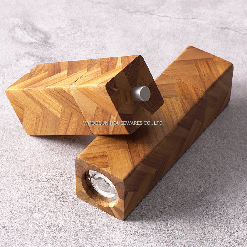 Woodsun Salt Pepper Mill Grinder Wood