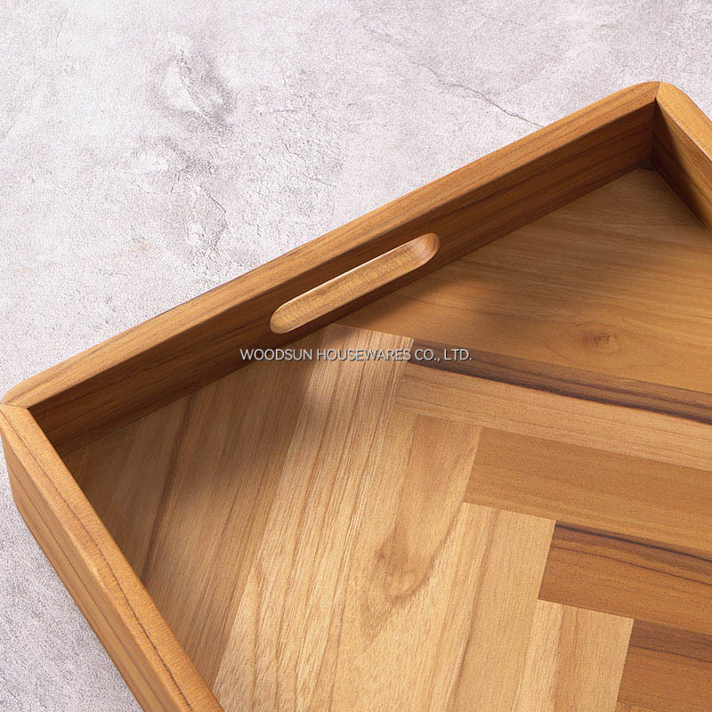 Woodsun Restaurant Wood Serving Tray Custom Trays Set Serving