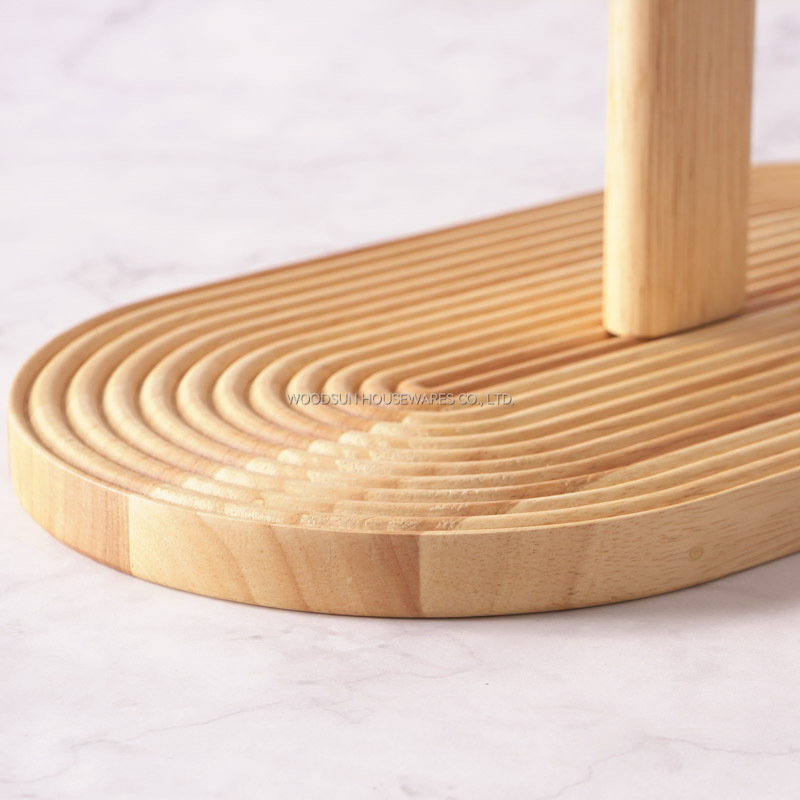 Woodsun Manufacturer Present 2 Layers Cup Cake Plate Stand Display For Party Wedding