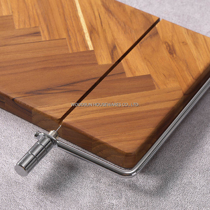 Manufacturer Factory Wooden Cheese Board With Slicer For Party