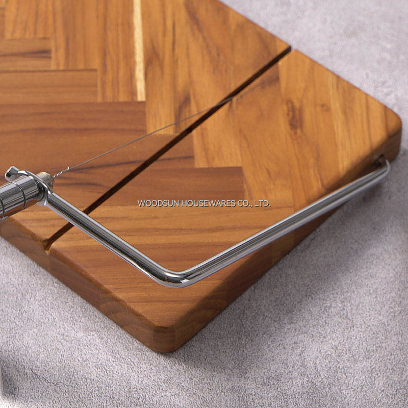 Manufacturer Factory Wooden Cheese Board With Slicer For Party