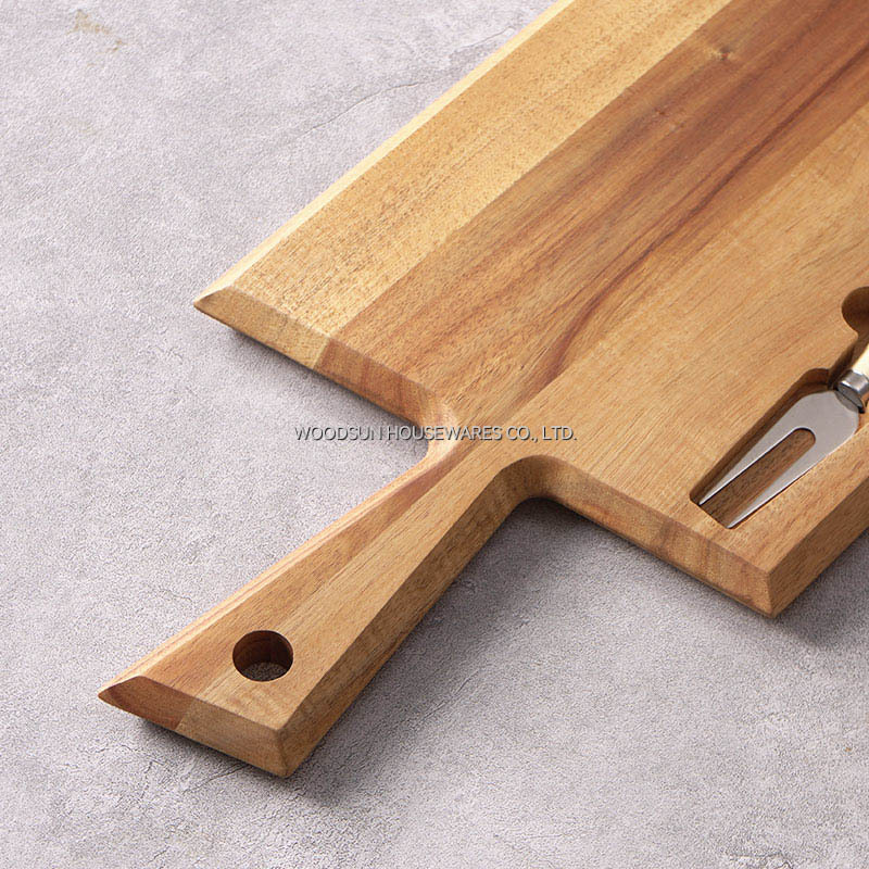 Woodsun Kaasplankje Papan Keju Cheese Cutter Charcuterie Cheese Board for Party