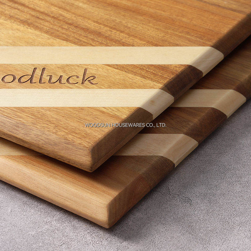 WOODSUN Kitchen Acacia Wood Cutting Boards Wholesale for Mother's Day