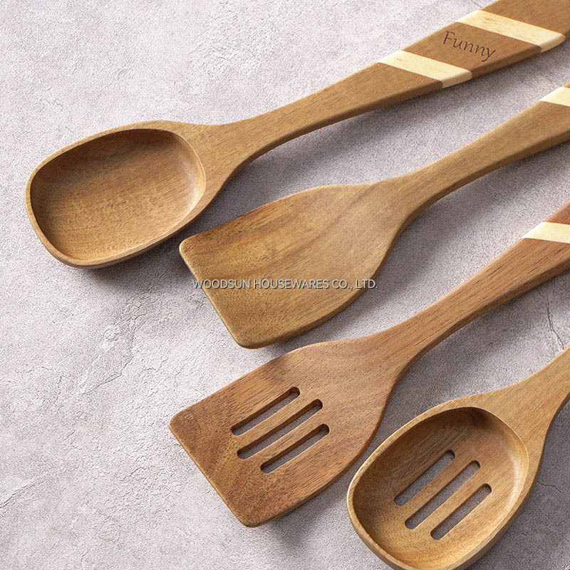 Woodsun Cutlery Spoon Kitchen Wooden Accessories Kitchenware Utensils for Cooking