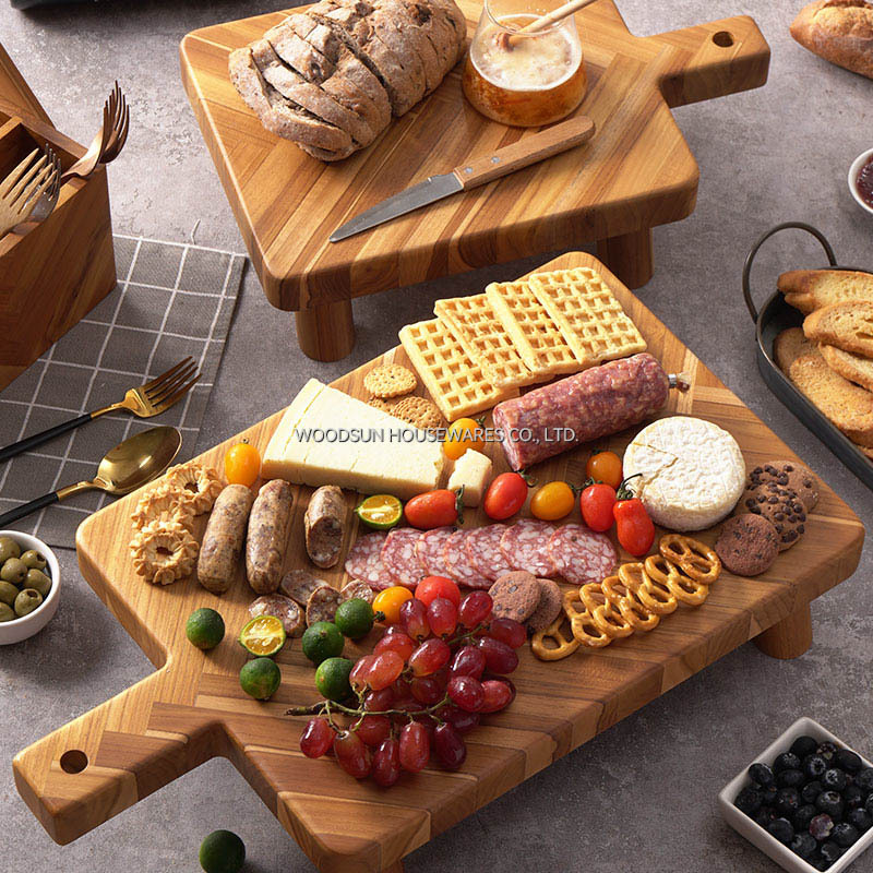 Woodsun Serving Plate Serving Tray Decorate Kitchen Tray Serving With Leg