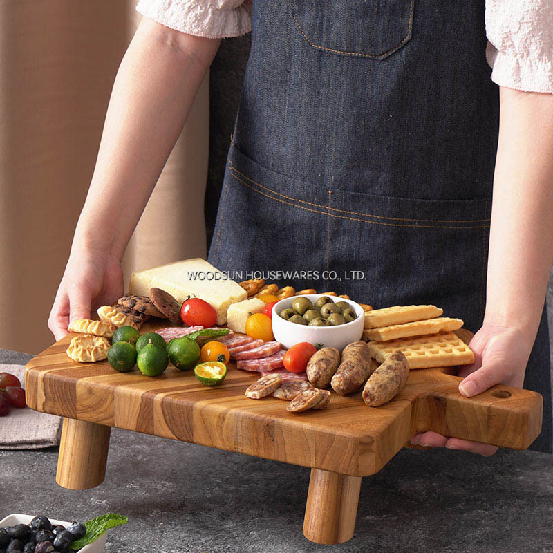 Woodsun Serving Plate Serving Tray Decorate Kitchen Tray Serving With Leg