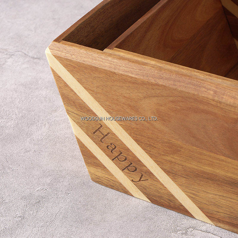 Woodsun Large Capacity Custom Wooden Mixing Salad Bowl Gifts for Women