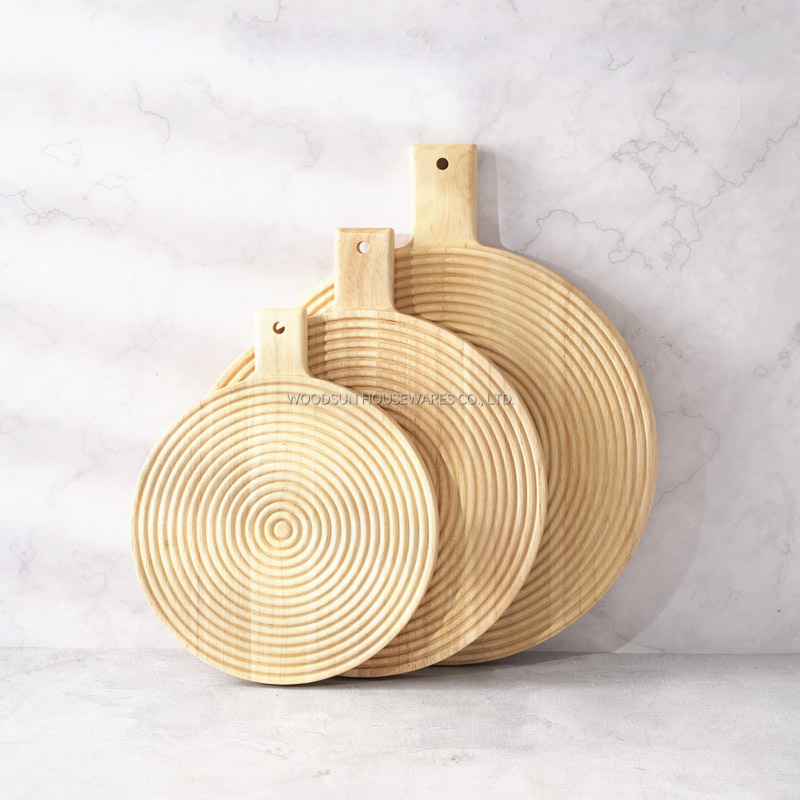 Woodsun 2025 Gift Party Tabla De Cortar Wooden Pizza Cutting Boards For Kitchen