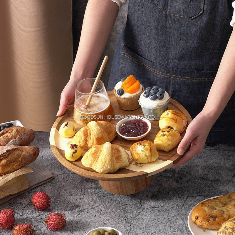 Woodsun Ein Kuchen Aus Holz Cake Station Wooden Cake Stand Plates Puesto De Pasteles