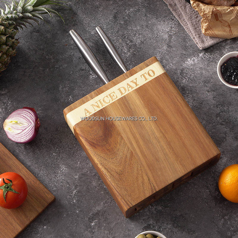 Woodsun Oblique Splicing 2025 Bloc De Couteaux Chef Knife Block Knife Holder Messerblock Porta Cuchillos