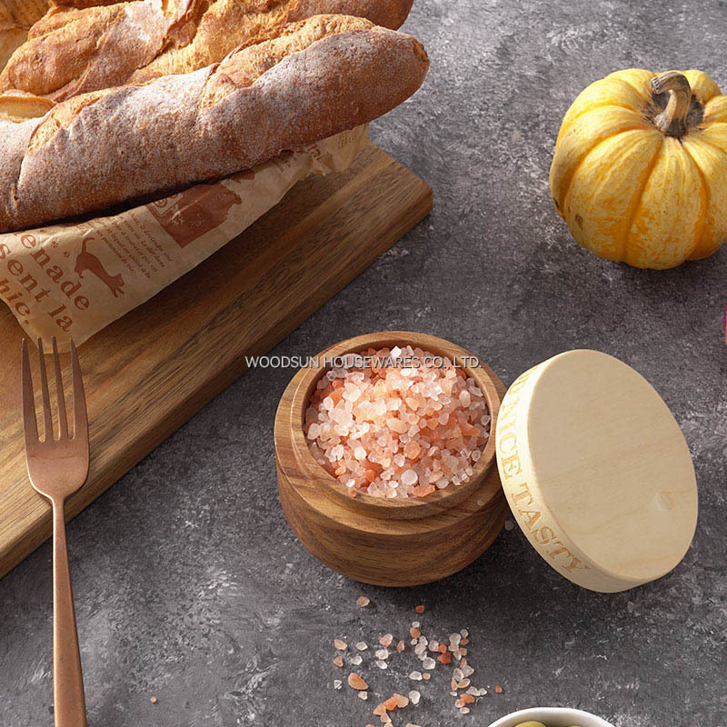 Woodsun Custom Manufacturer Sugar and Salt Containers for Sale Spice Box for Kitchen