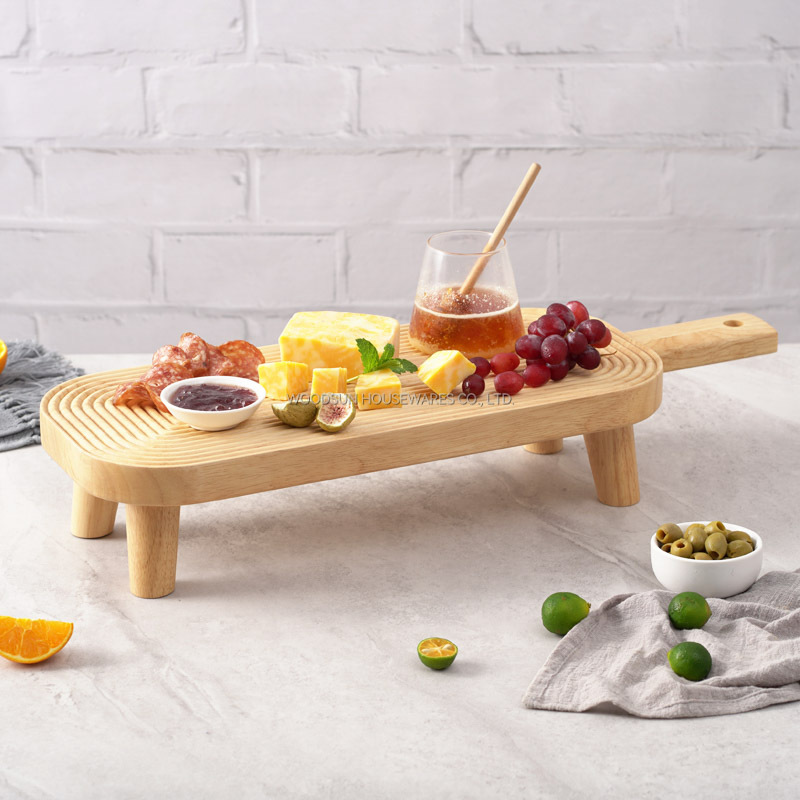 Woodsun 2025 Gift Party Wooden Charcuterie Board Serve Board Custom Serving Board