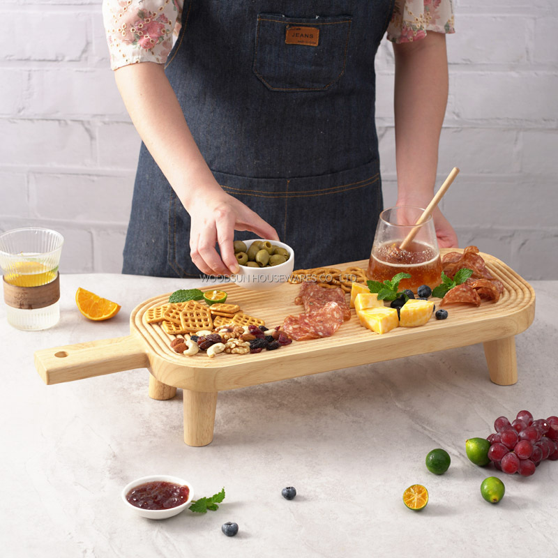 Woodsun 2025 Gift Party Wooden Charcuterie Board Serve Board Custom Serving Board
