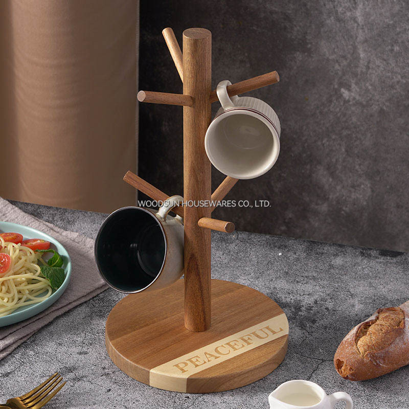 Woodsun Oblique Splicing Mug Holder Tree