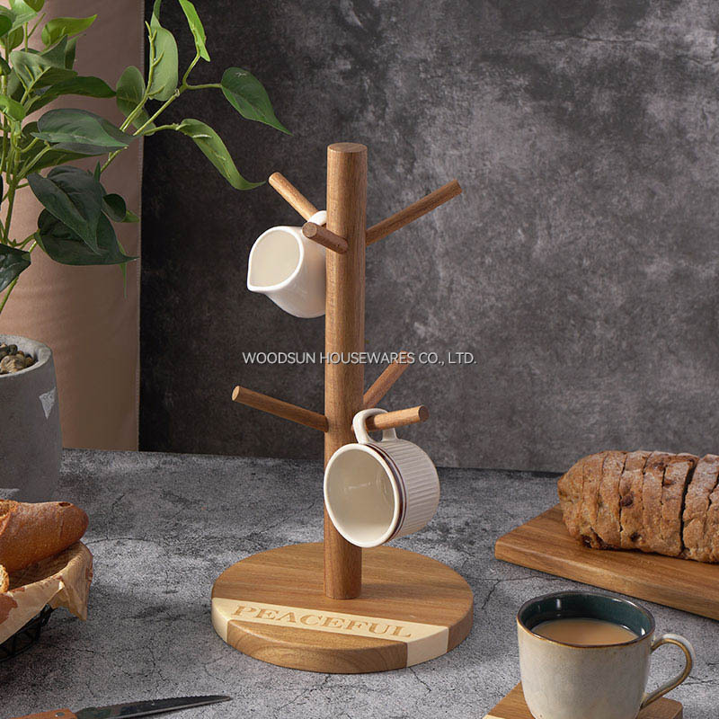 Woodsun Oblique Splicing Mug Holder Tree