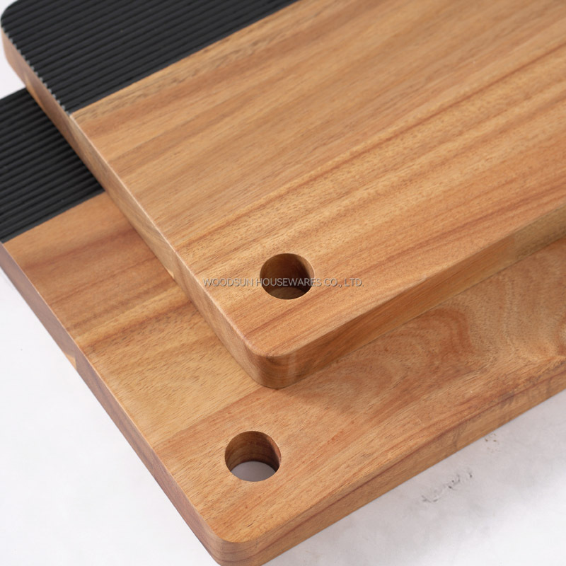 Woodsun 2025 NEW Acacia Wooden Vegetable Cutting Board Kitchen With Ring