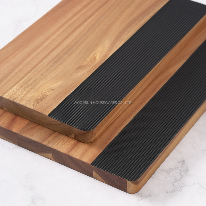 Woodsun 2025 NEW Acacia Wooden Vegetable Cutting Board Kitchen With Ring