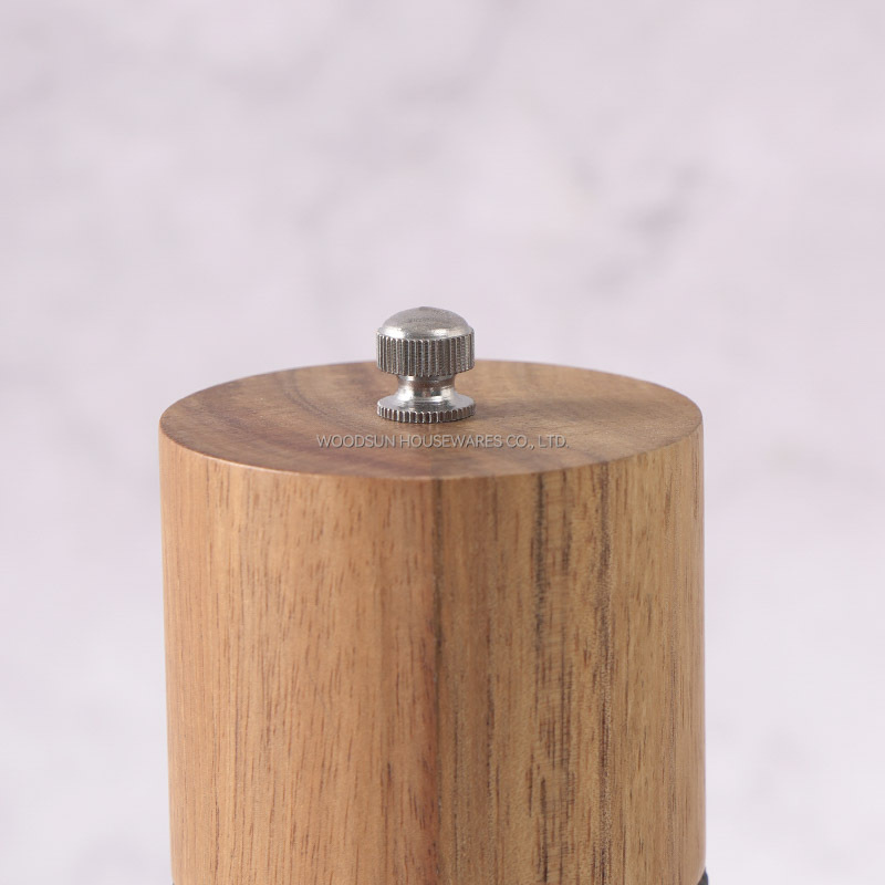 Woodsun Elegant Groove Design Manual Pepper Grinder Mill Wooden