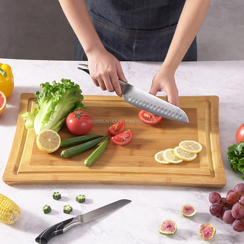 Woodsun Kitchen Party Multifunctional Chopping Board Large Bamboo Cutting Board