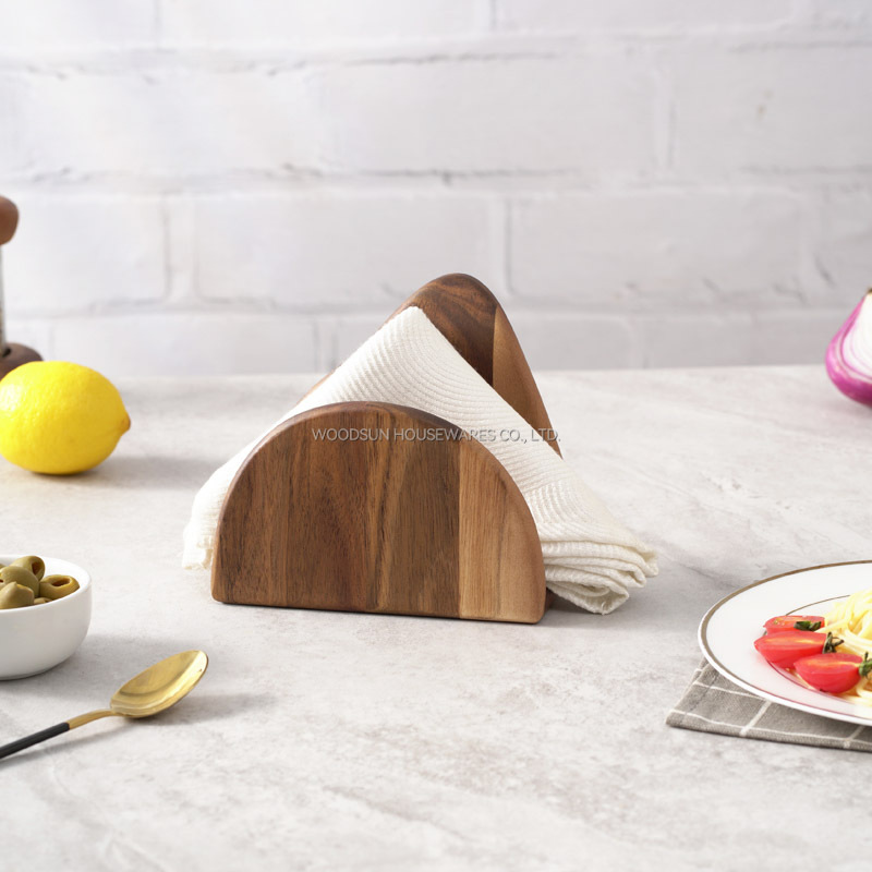 Woodsun Custom 2024 Kitchen Napkin Holder Wood For Restaurant