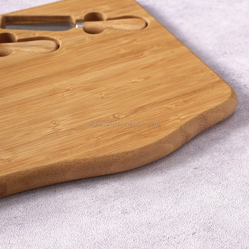 Woodsun Custom Wholesale Bamboo Cheese Cutting Board