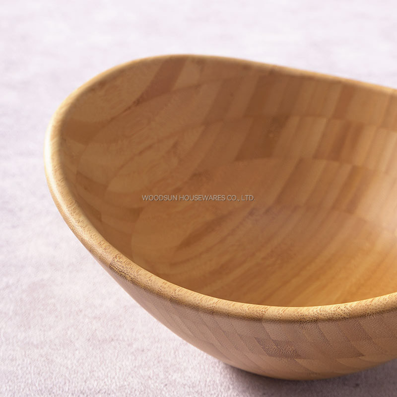 Woodsun Bamboo Salad Bowl Bamboo Fruit Food Bowl For Sale