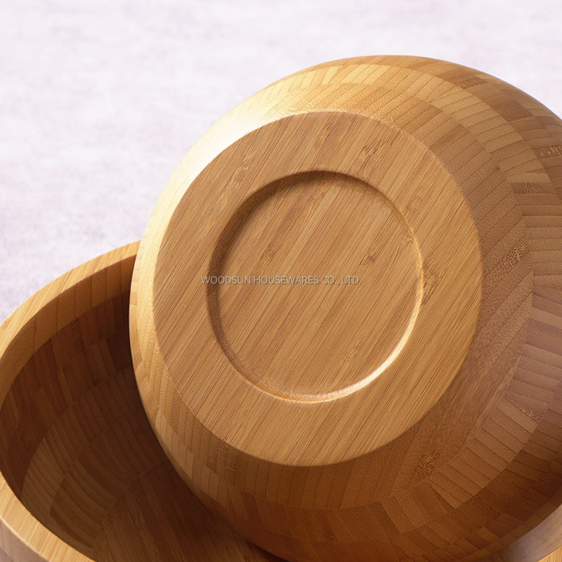 Woodsun Factory Kitchen Accessories Bamboo Salad Fruit Bowl Large