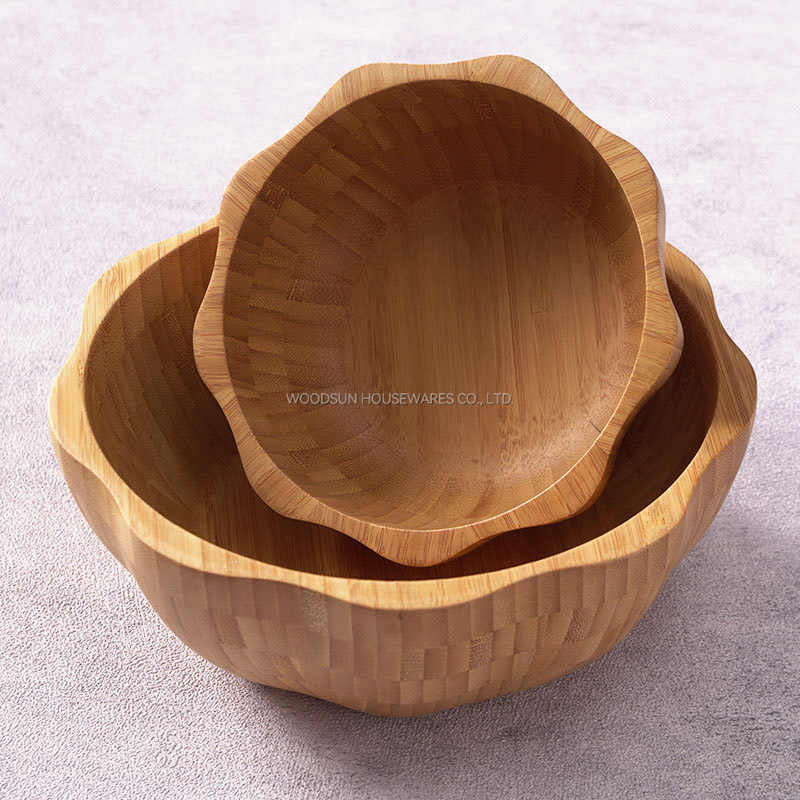 Woodsun Factory Kitchen Accessories Bamboo Salad Bowl