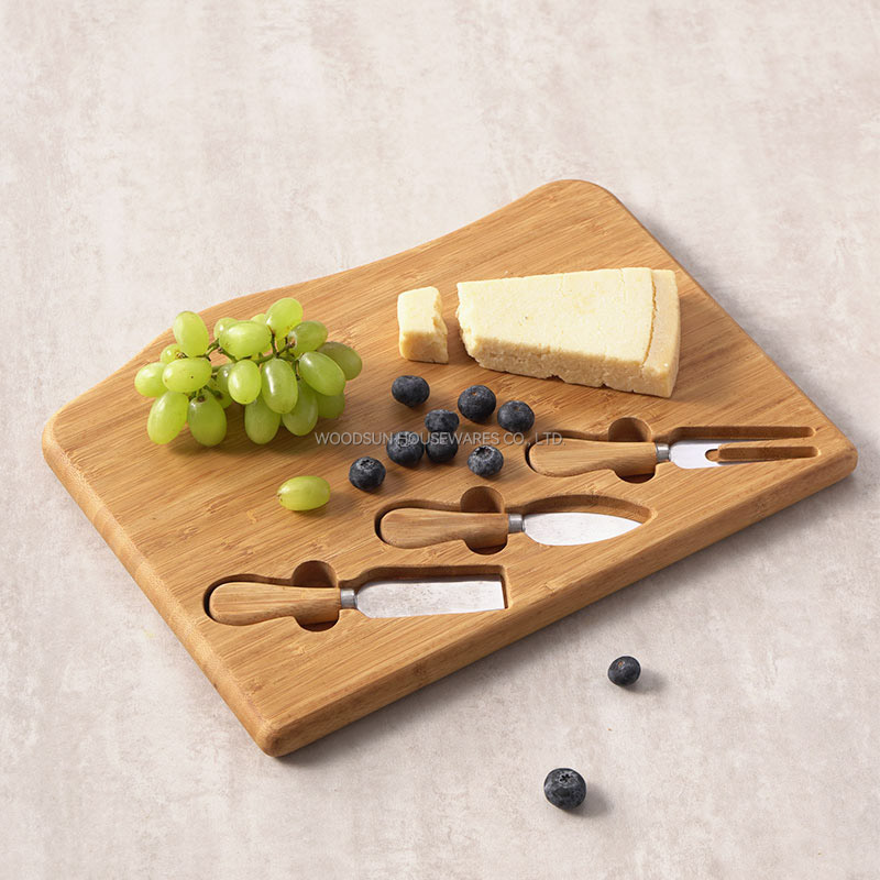 Woodsun Custom Wholesale Bamboo Cheese Cutting Board