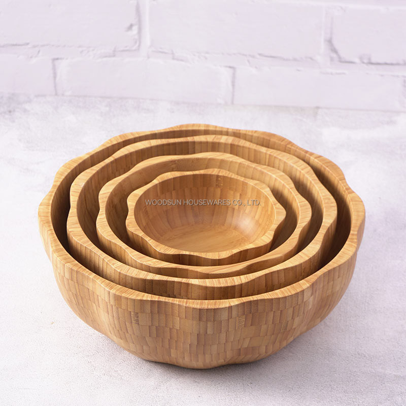 Woodsun Factory Kitchen Accessories Bamboo Salad Bowl