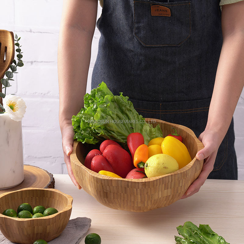 Woodsun Factory Kitchen Accessories Bamboo Salad Bowl