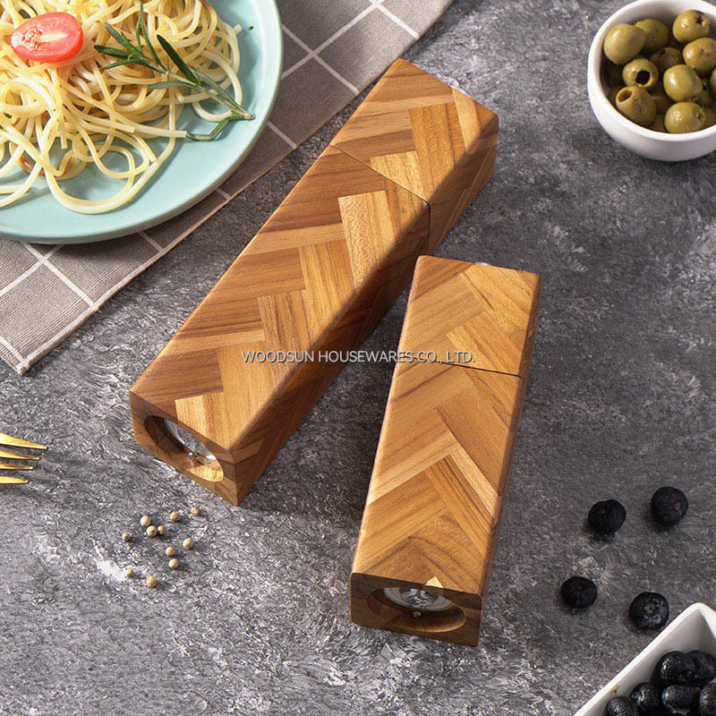 Woodsun Salt Pepper Mill Grinder Wood