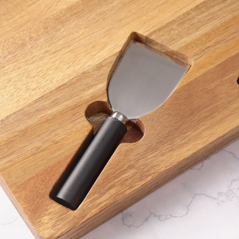 Woodsun Custom Manufacturer Wooden Acacia Board Charcuterie Cheese Board