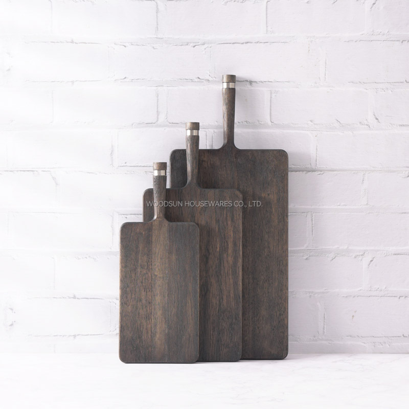 Woodsun Custom Manufacturer Long Paddle Serving Board Kitchen Cutting Board