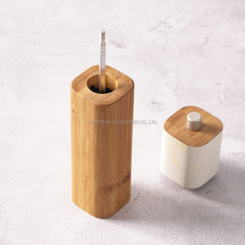 Woodsun Eco Friendly Bamboo Manual Salt And Pepper Mill Salt Grinder