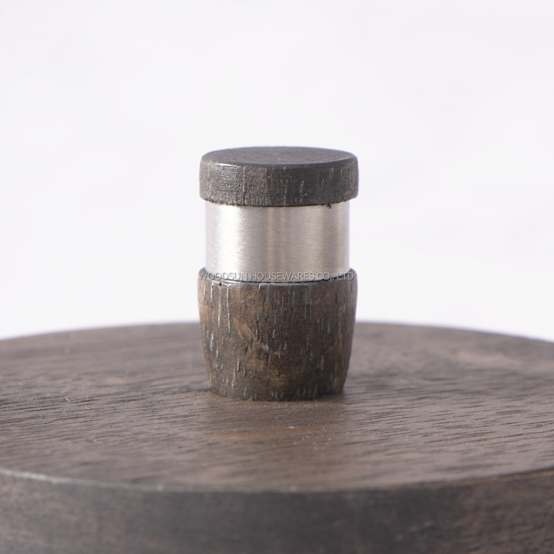 Woodsun Wood Kitchen Food Storage Containers Glass Canister For Sale